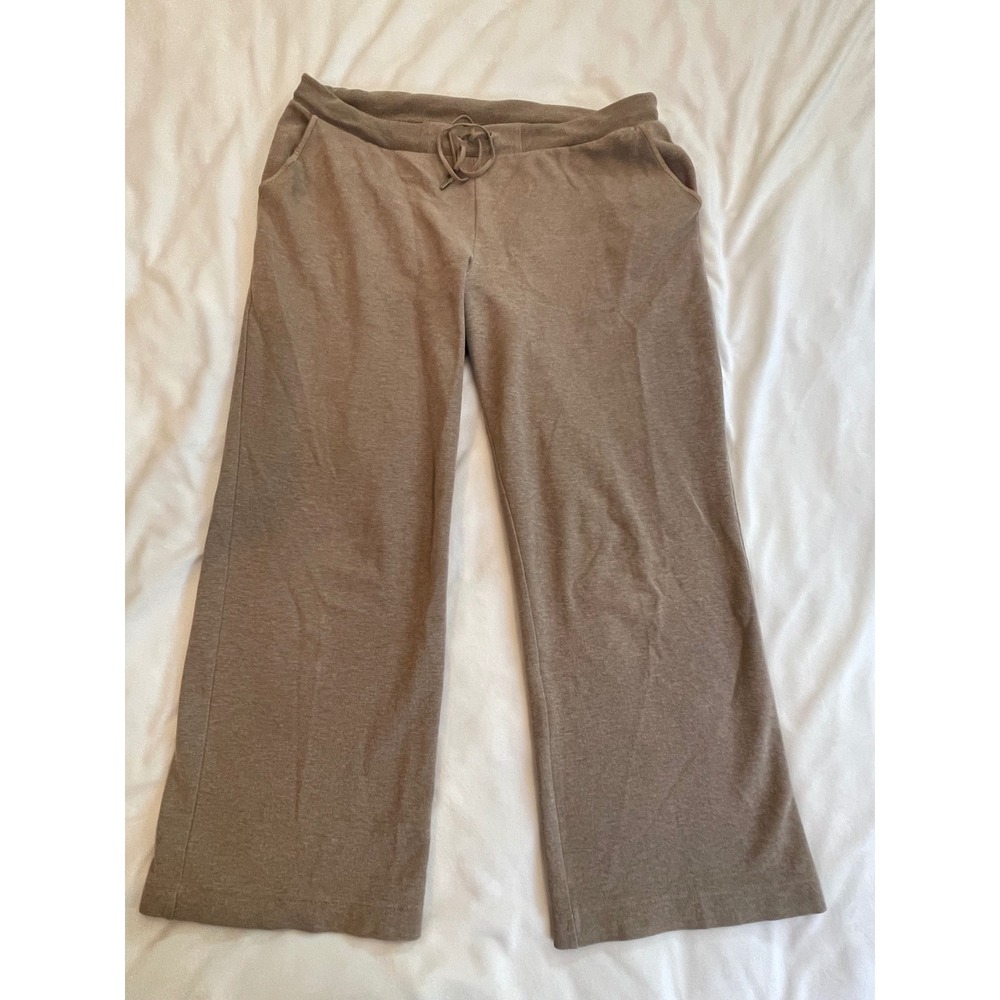 Lauren Ralph Lauren‎ Petite Wide Leg Lounge Pants Brown Drawstring P/L